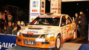<strong>VENCEDOR.</strong> Dani Solá (Mitsubishi Lancer) se ha adjudicado la general final del Campeonato de España de Rallys de Tierra 2007.