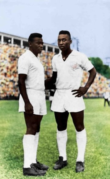 Pelé con Coutinho.