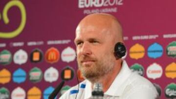 Michal Bilek, en la conferencia de prensa previa al República Checa-Portugal.