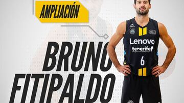 Bruno Fitipaldo seguirá en el Lenovo Tenerife hasta 2024