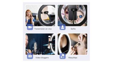 Tus vídeos y fotos, más profesionales con este anillo de luz regulable y con Bluetooth