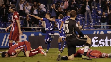 Lucas Pérez marcó al Atleti el año pasado.