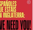 "We need you": llamada a filas a los españoles que viven en Inglaterra