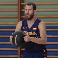 Los internacionales españoles se machacan en el gimnasio