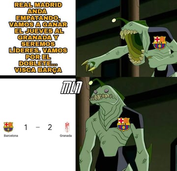 Los mejores memes del batacazo del Barcelona ante el Granada