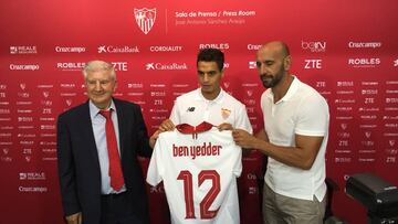 Ben Yedder fue presentado como jugador del Sevilla.