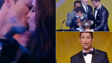 From Irina's kiss to the famous scream: Cristiano's gala moments