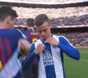 Fans del Espanyol se indignan con Adrià Pedrosa por cambiarse la camiseta con Messi