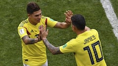 Quintero deja su puesto a James en el partido ante Jap&oacute;n