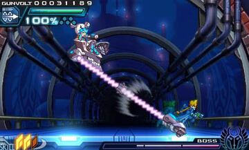 Captura de pantalla - Azure Striker Gunvolt (3DS)