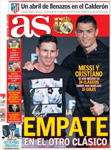 Portadas de la prensa mundial