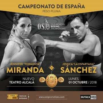 Cartel promocional del Miranda vs Sánchez.