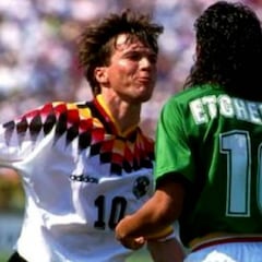 Marco Etcheverry y su expulsión a los dos minutos en USA 94'