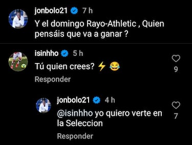 Bolo apuesta por Isi: “Quiero verte en la Selección”