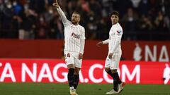 Papu G&oacute;mez celebra su gol ante el Celta. 