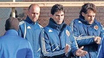 <b>CONFIANZA. </b>José Aurelio Gay ya imprime su sello en los entrenamientos del Real Zaragoza.