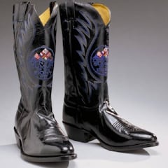Las botas de cowboy del presidente Clinton