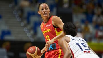 Laia Palau of Spain during friendly match between Spain and France to preparation to Tokyo 2021 Olympics Games at Martin Carpena Stadium on July 08, 2021 in Malaga, Spain
 AFP7 
 08/07/2021 ONLY FOR USE IN SPAIN