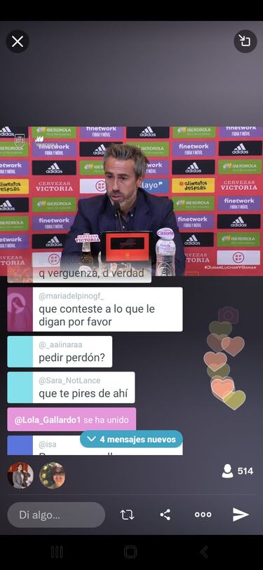 Una de las 15 ¡®rebeldes¡¯ sigui¨® en directo a Vilda