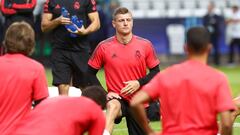 Soccer Football - UEFA Super Cup - Real Madrid Training - Lillekula Stadium, Tallinn, Estonia - August 14, 2018   Real Madrid&#039;s Toni Kroos during training   REUTERS/Ints Kalnins