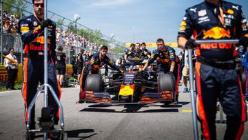 F1 - CANADA GRAND PRIX 2019
starting grid, grille de depart, 33 VERSTAPPEN Max (nld), Aston Martin Red Bull Racing Honda RB15, during the 2019 Formula One World Championship, Grand Prix of Canada from June 6 to 9 in Montreal - Photo Antonin Vincent / DPPI
09/06/2019