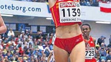 <b>VUELVE LA CAMPEONA. </b>Marta Domínguez, ganando el Europeo.
