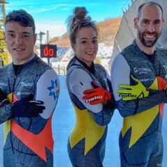 Mirambell y Raul, campeones de la Copa de España de skeleton