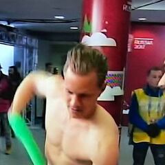 Así fue el cálido reencuentro entre Bravo y Ter Stegen