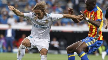 27/08/17
 PARTIDO PRIMERA DIVISION
 REAL MADRID C.F. VALENCIA C.F.
 LUKA MODRIC
 GEOFFREY KONDOGBIA