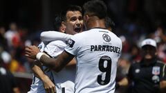 Futbol, Deportes La Serena vs Colo Colo.  Septima fecha, primera rueda, campeonato Nacional 2020.  Los jugadores de Colo Colo celebran su gol contra Deportes La Serena durante el partido de primera division disputado en el estadio La Portada de La Serena, Chile.  07/03/2020  Andres Pina/Photosport   Football, Deportes La Serena vs Colo Colo.  7th date, National Championship 2020.  Colo Colo's players celebrate after scoring against Deportes La Serena during the first division match held at the La Portada stadium in La Serena, Chile.  07/03/2020  Andres Pina/Photosport