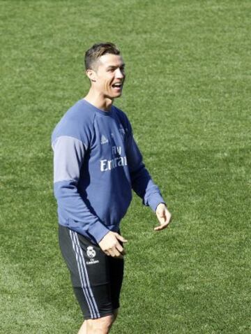 Cristiano Ronaldo se divirtió junto a sus compañeros.