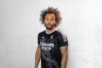 Real Madrid and four other Adidas-sponsored clubs - Manchester United, Arsenal, Juventus and Bayern Munich - have joined forces with Humanrace creative director Pharrell Williams to each release a special kit designed in collaboration with the musician.  
