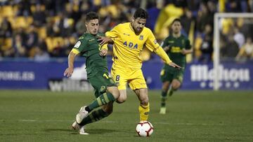 Dorca, en un partido del Alcorcón.