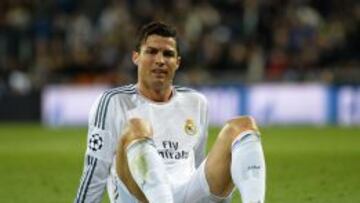 Cristiano, durante un partido.