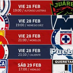 Fechas y horarios de la jornada 8 de la Liga MX