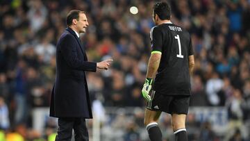 Allegri sorprende: "A Buffon le hizo bien la noche de Madrid..."