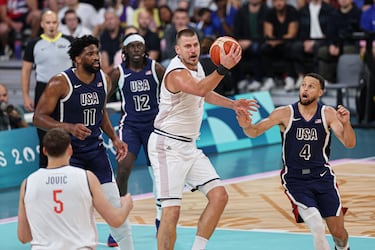 How much are the ticket prices for the Serbia - USA Olympic basketball tournament semifinal match?
