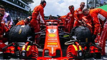 El Ferrari de Vettel.