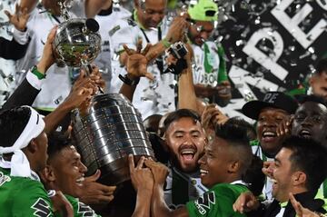 Andrés Ibargüen, campeón de la Copa Libertadores 2016 con Atlético Nacional.