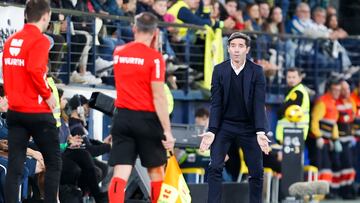 Marcelino, durante el partido contra la Real Sociedad.