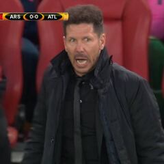Vean el grave enfado de Simeone: le costó la expulsión