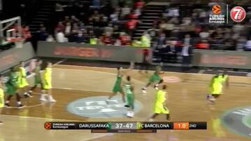 Es, de lejos, una de las mejores canastas del curso: metió miedo al Barça desde su casa