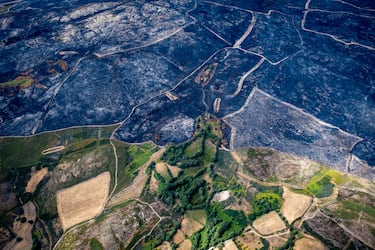 Desde el cielo: así han quedado las zonas afectadas por los incendios de agosto