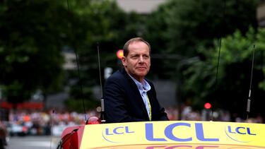 Christian Prudhomme, durante la salida del Tour de Francia 2023 en Bilbao.