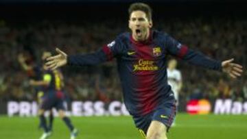 Messi arenga para la remontada.