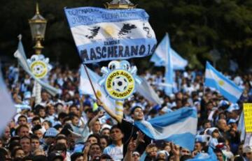 Desde Berlín hasta Buenos Aires pasando por Río de Janeiro, la final del Mundial congrega a miles de aficionados deseosos de disfrutar de la victoria.