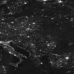 NASA release stark image of Ukraine from space