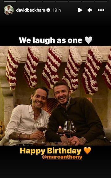 David Beckham dedica emotivo mensaje a Marc Anthony