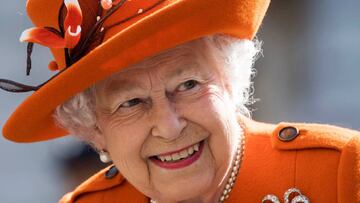 La reina Isabel II de Inglaterra, que dará la salida en la Maratón de Londres de abril.