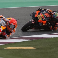 Caída sin consecuencias de Márquez en el warm up